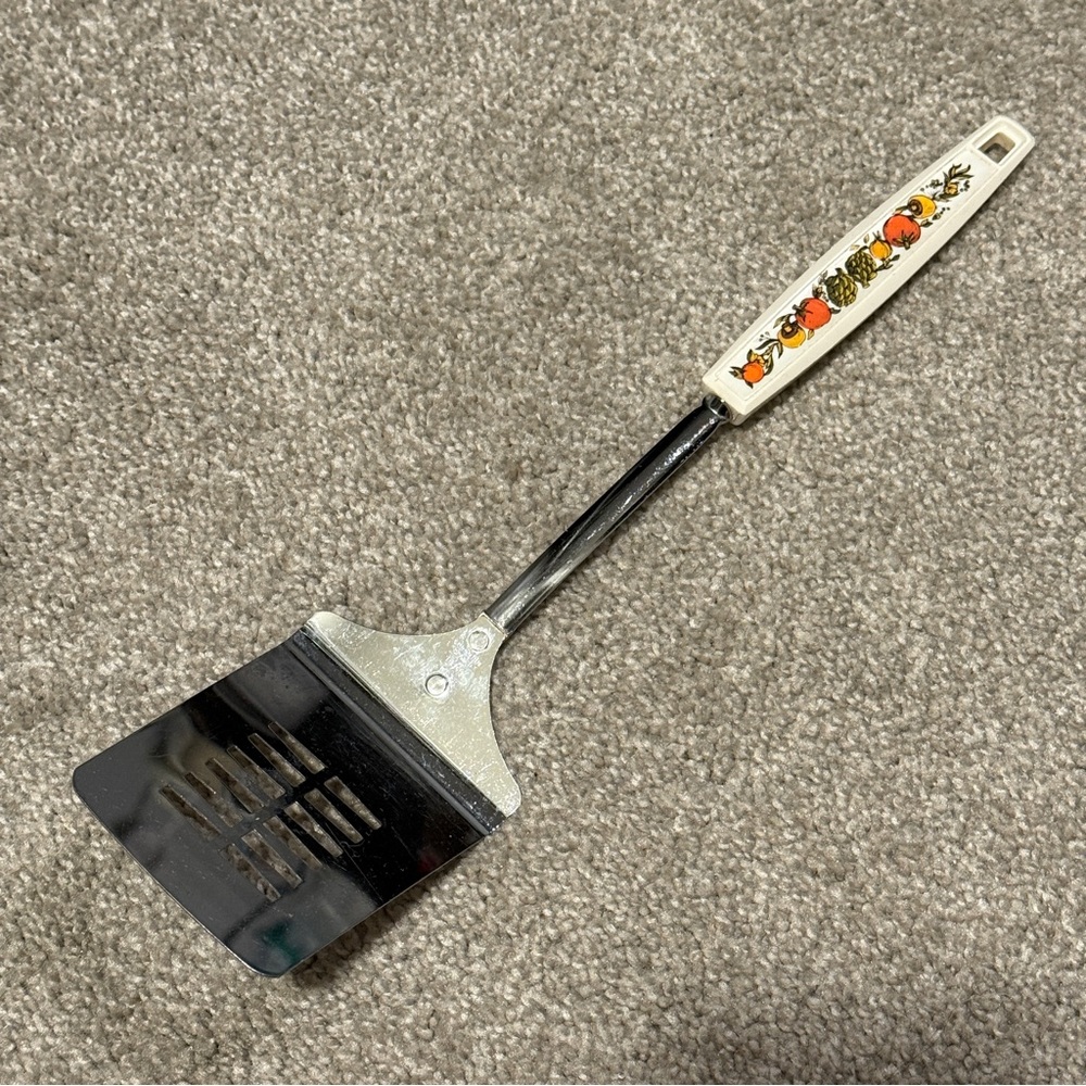 EKCO USA Vintage Spatula Kitchen Utensil Spice of Life Handle Slotted Turner 70s